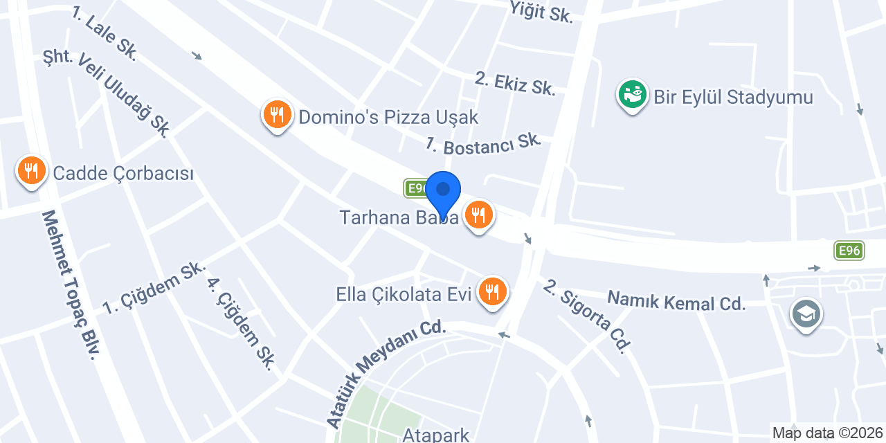 ÜNLÜ mobilya ve dekorasyon konumu