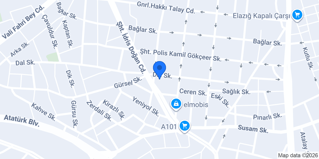 Öz Harput Lastik Kaplama konumu