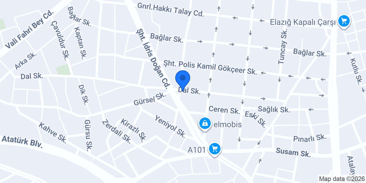 Elazığ DEKOR YAPI CAM BALKON konumu