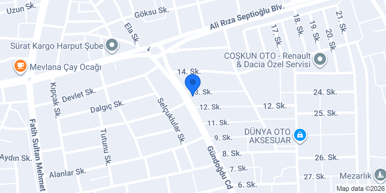 Otorapor konumu