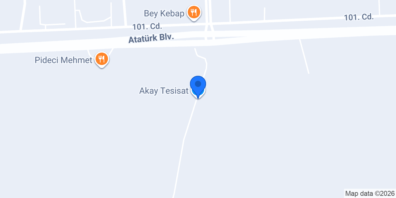 Akay Tesisat konumu