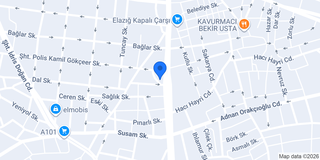 Elazığ Genç Emlak konumu