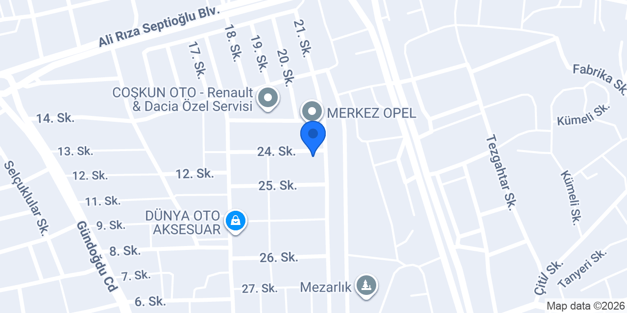 Döner Oto konumu