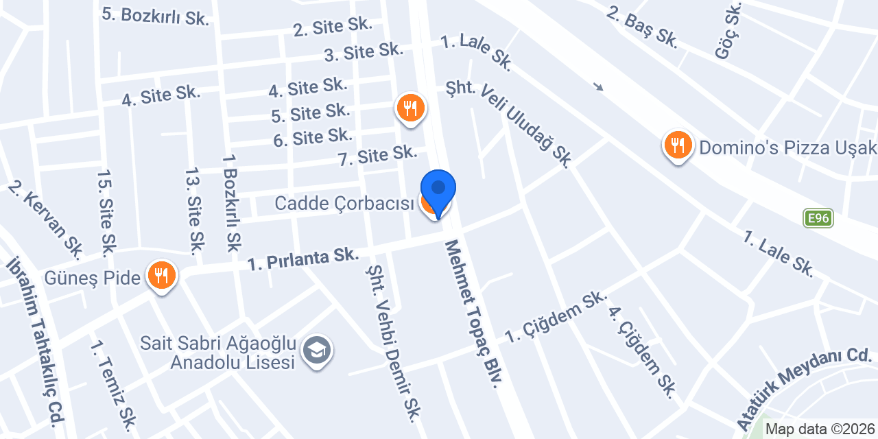Cadde Çorbacısı konumu