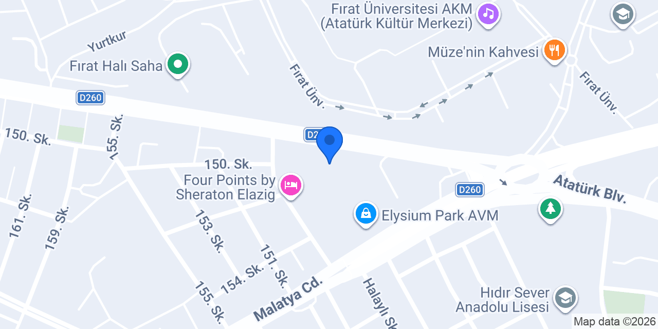 Beko Çetintaş Elysium konumu