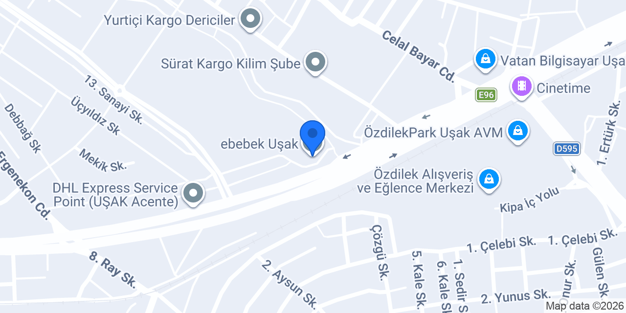 ebebek Uşak konumu