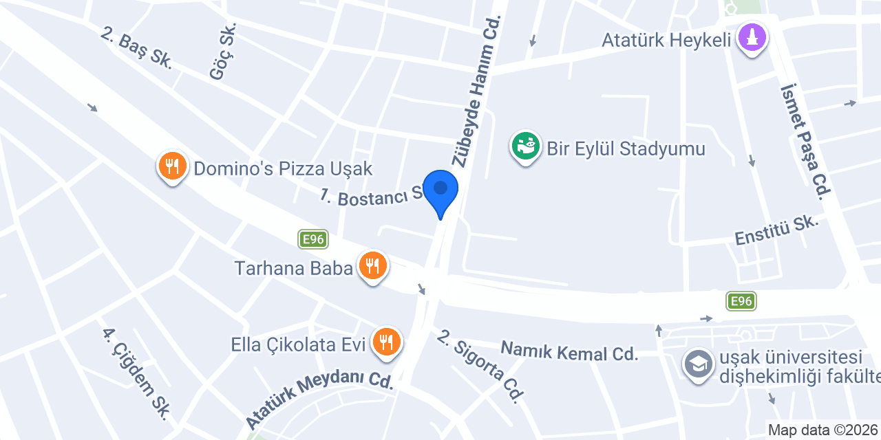Uşak Gala Çiçekçilik konumu