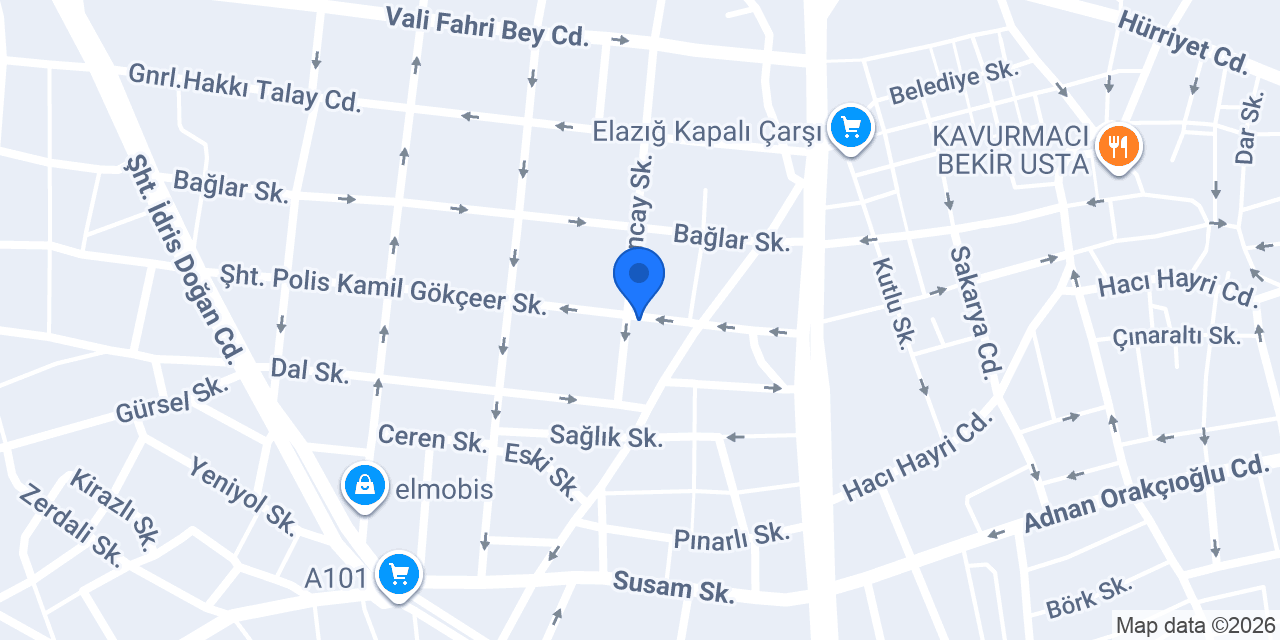 Elazığ Voltedge Elektrik konumu