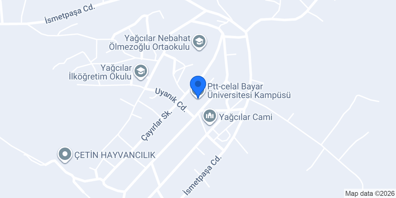 Ptt-celal Bayar Üniversitesi Kampüsü konumu