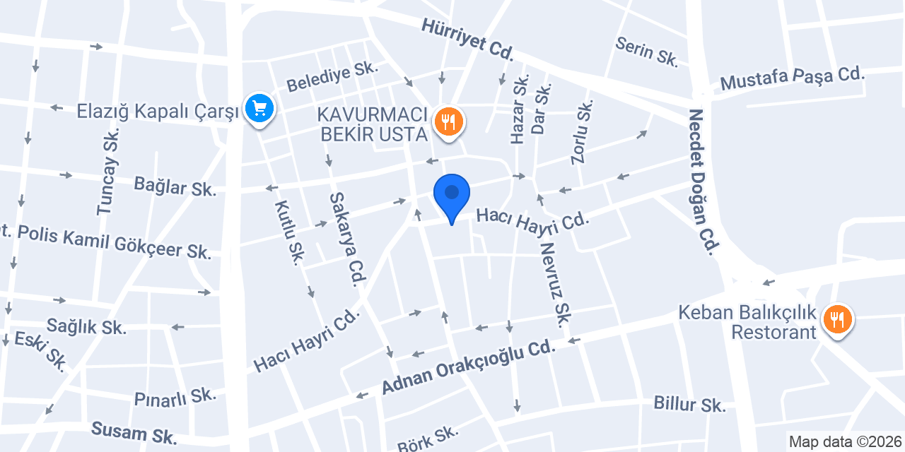 MERKEZ VETERİNER KLİNİĞİ konumu