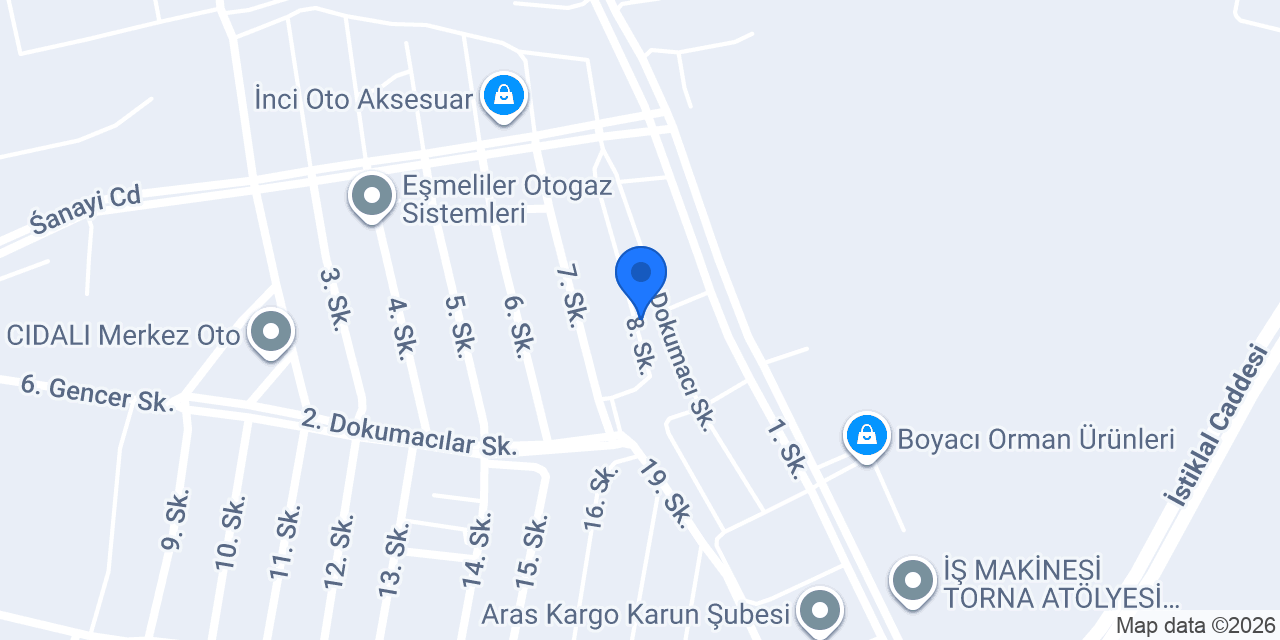 WOS-PAR YEDEK PARÇA konumu