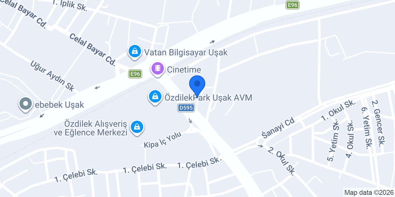 Uşak Elektrikçi konumu