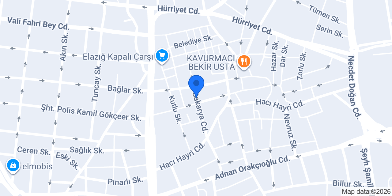 Gakkoş Parfümeri konumu