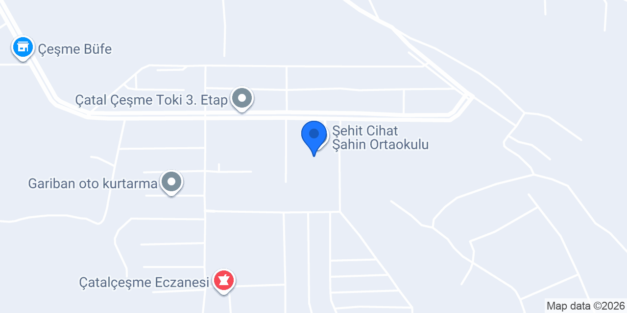 Şehit Cihat Şahin Ortaokulu konumu