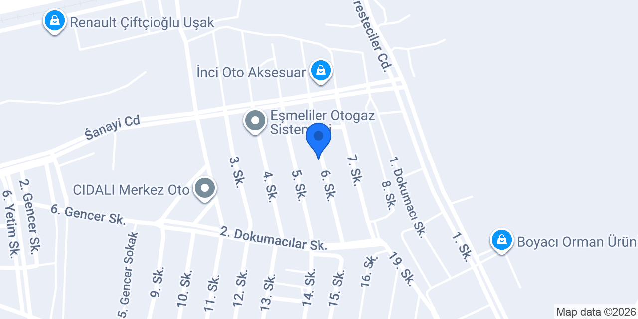 Sarıoğlu oto elektrik konumu
