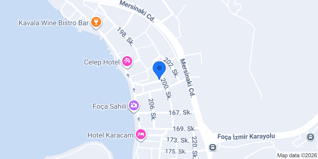 Ensar Butik Pansiyon konumu