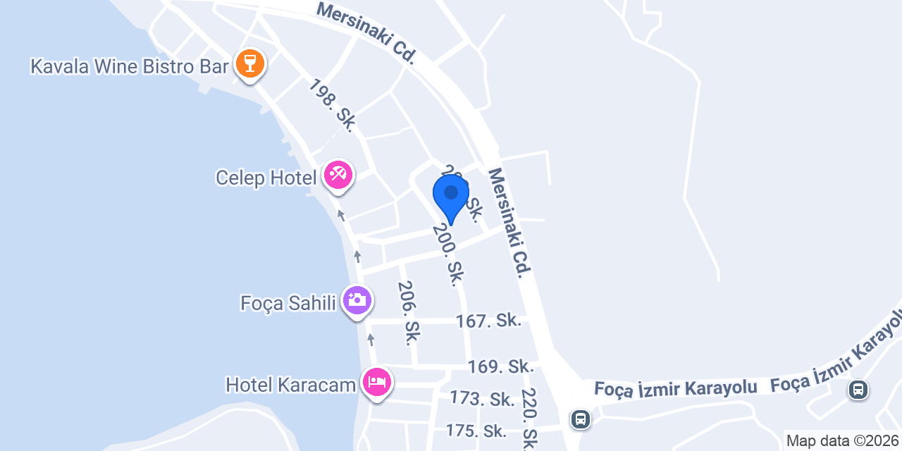 Melaike Otel konumu