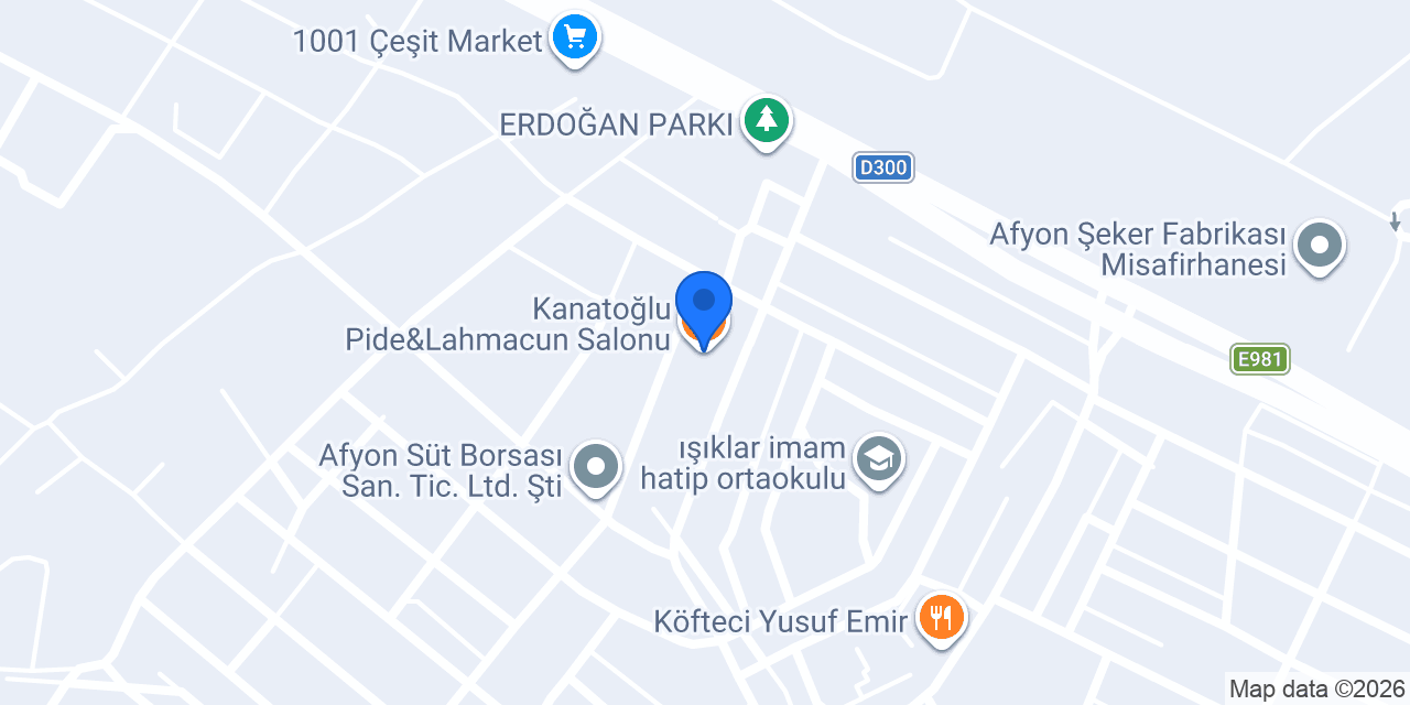 Kanatoğlu Pide&Lahmacun Salonu konumu