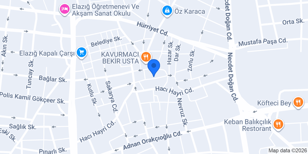 Nefiz Köz Döner konumu