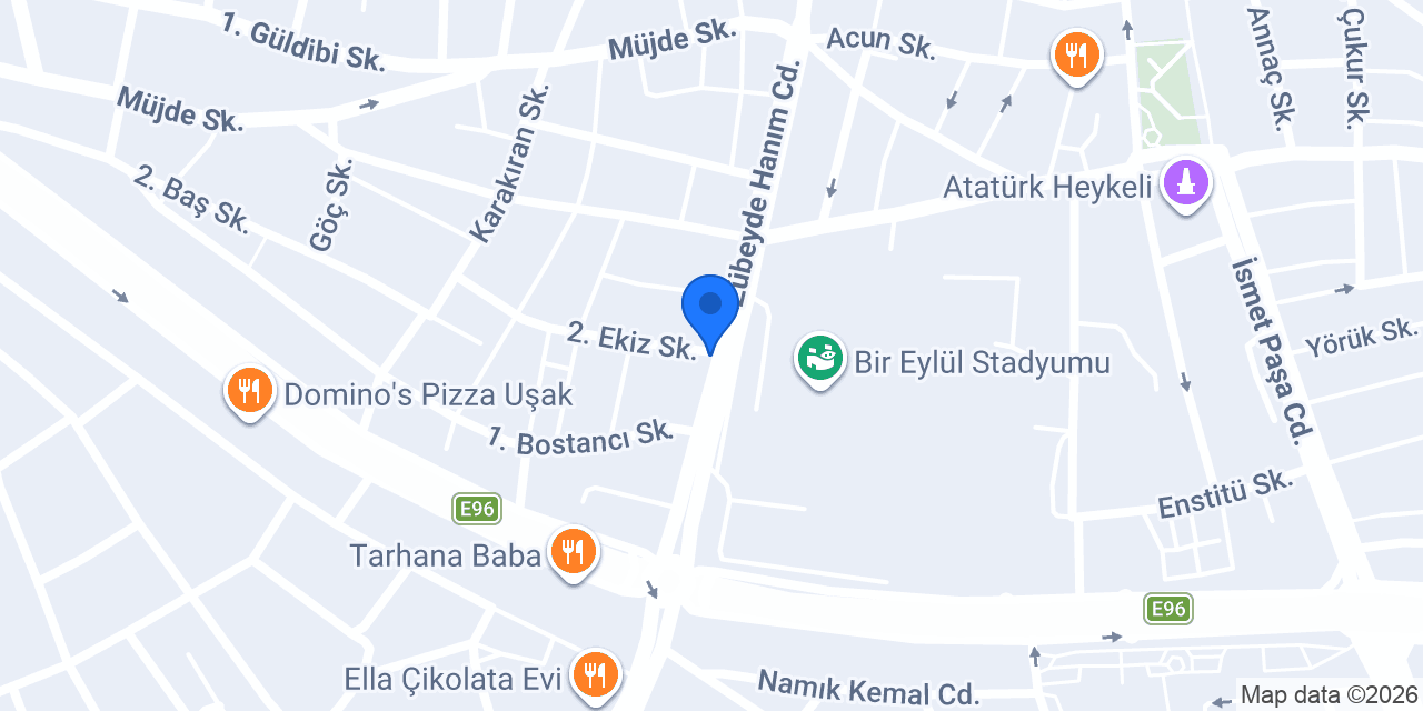 Modeks Taşımacılık konumu