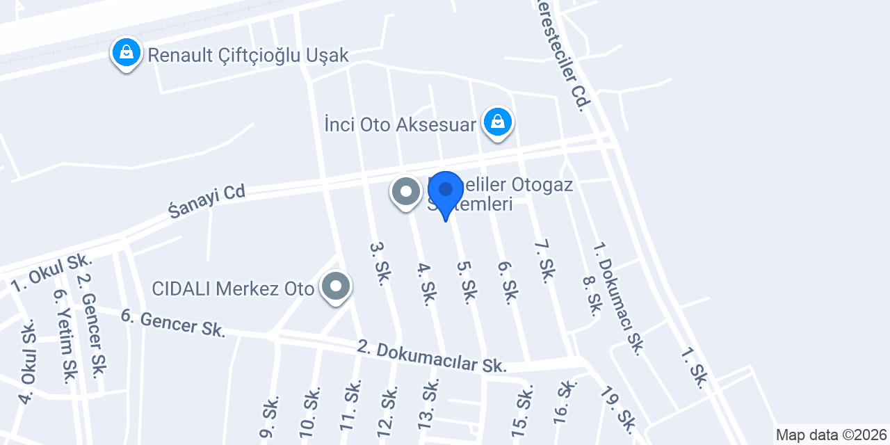 Uşak Hedef Deri konumu