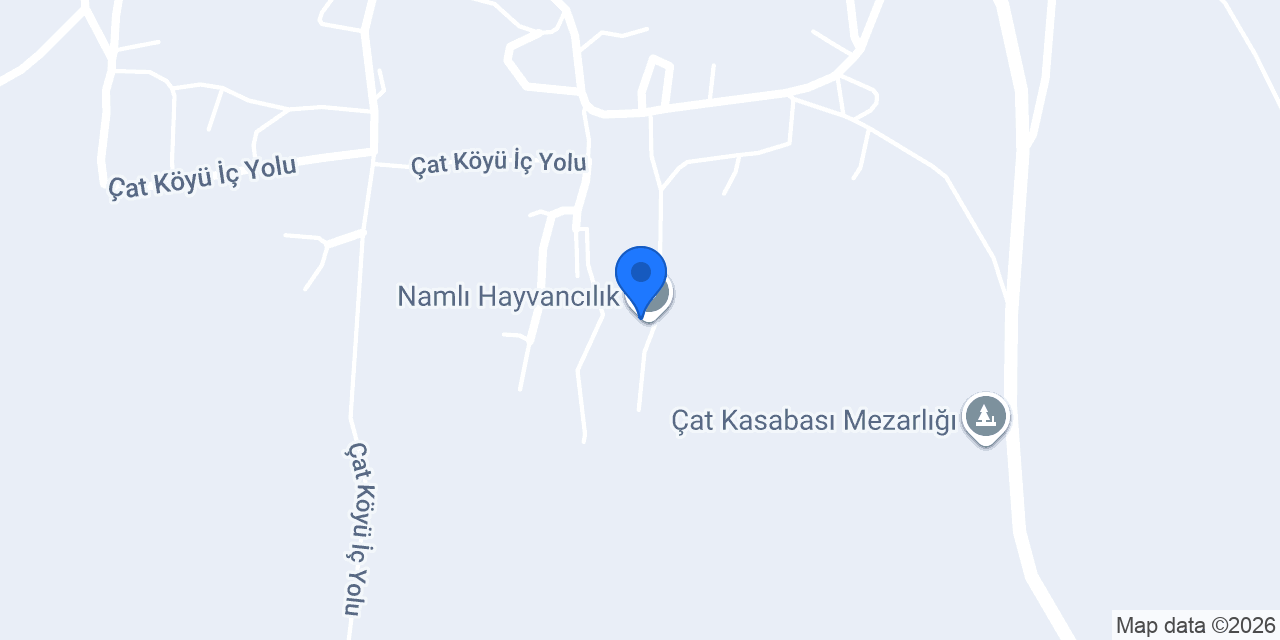 Namlı Hayvancılık konumu