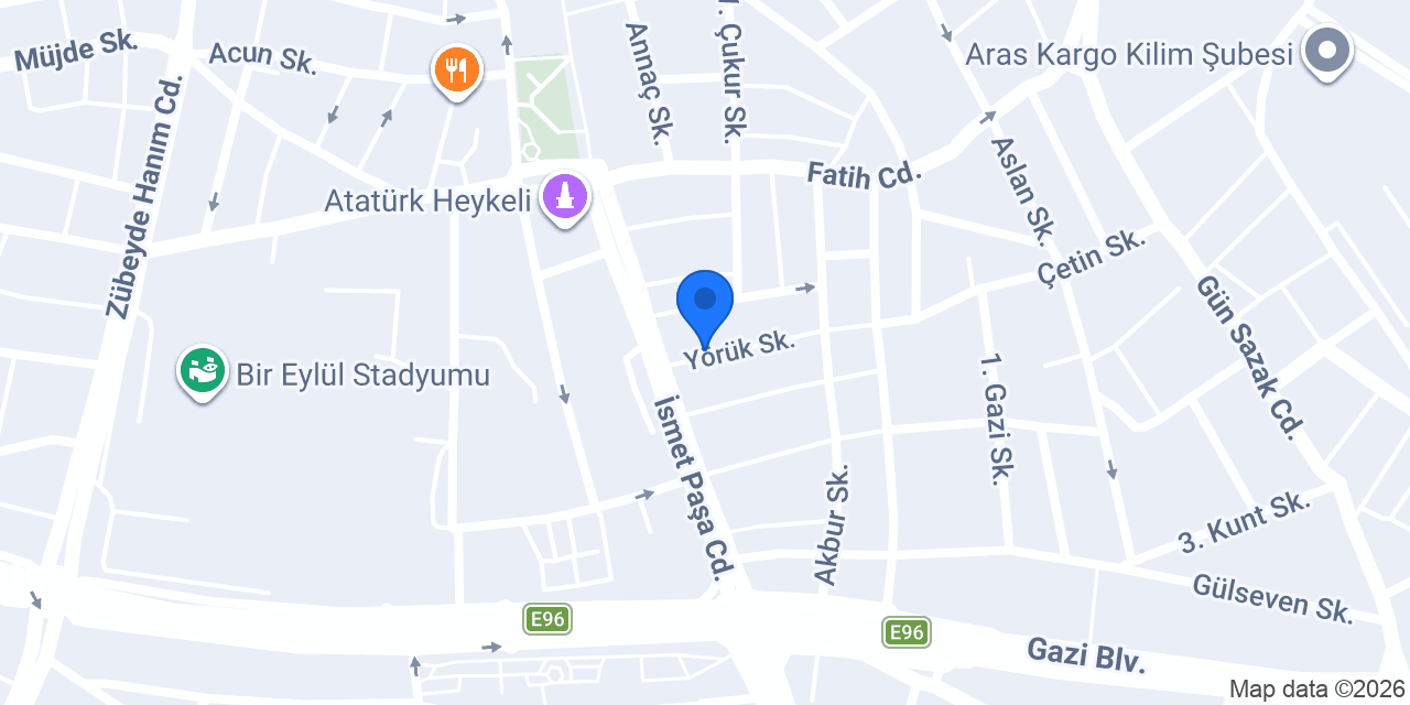 Atleantic Kuaför Sadık konumu