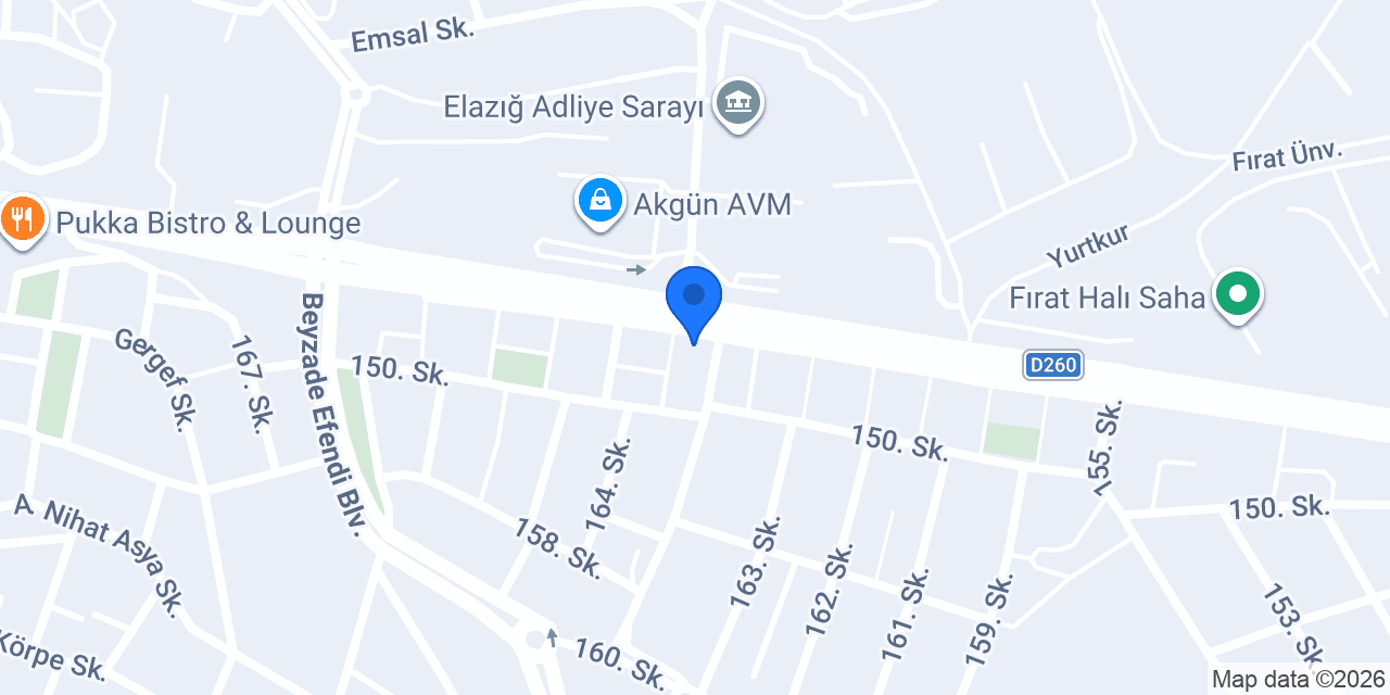 Kadim Cafe Elazığ konumu