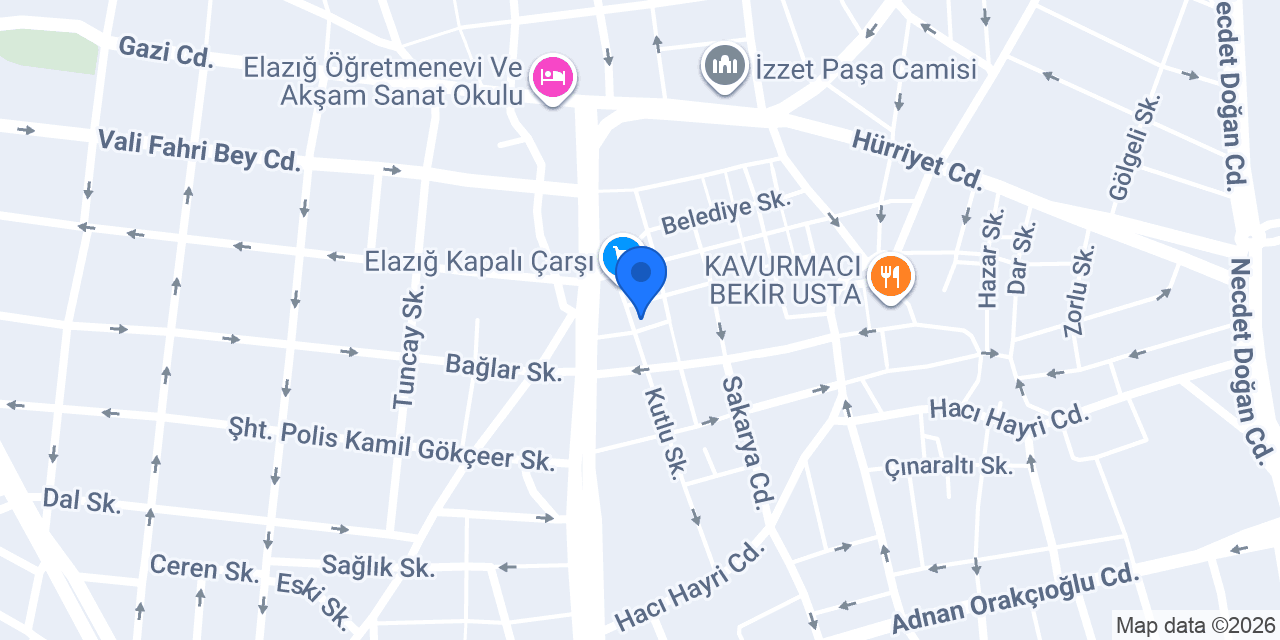 Mavi Pansiyon konumu