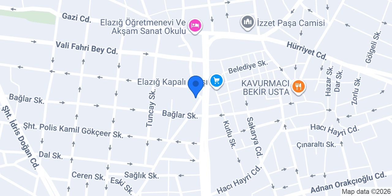 Avukat Yahya Biçer Hukuk Bürosu konumu