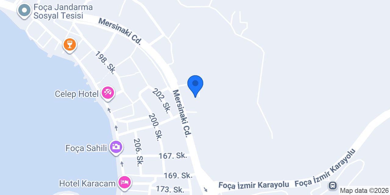 Foça İlçe Nüfus Müdürlüğü konumu