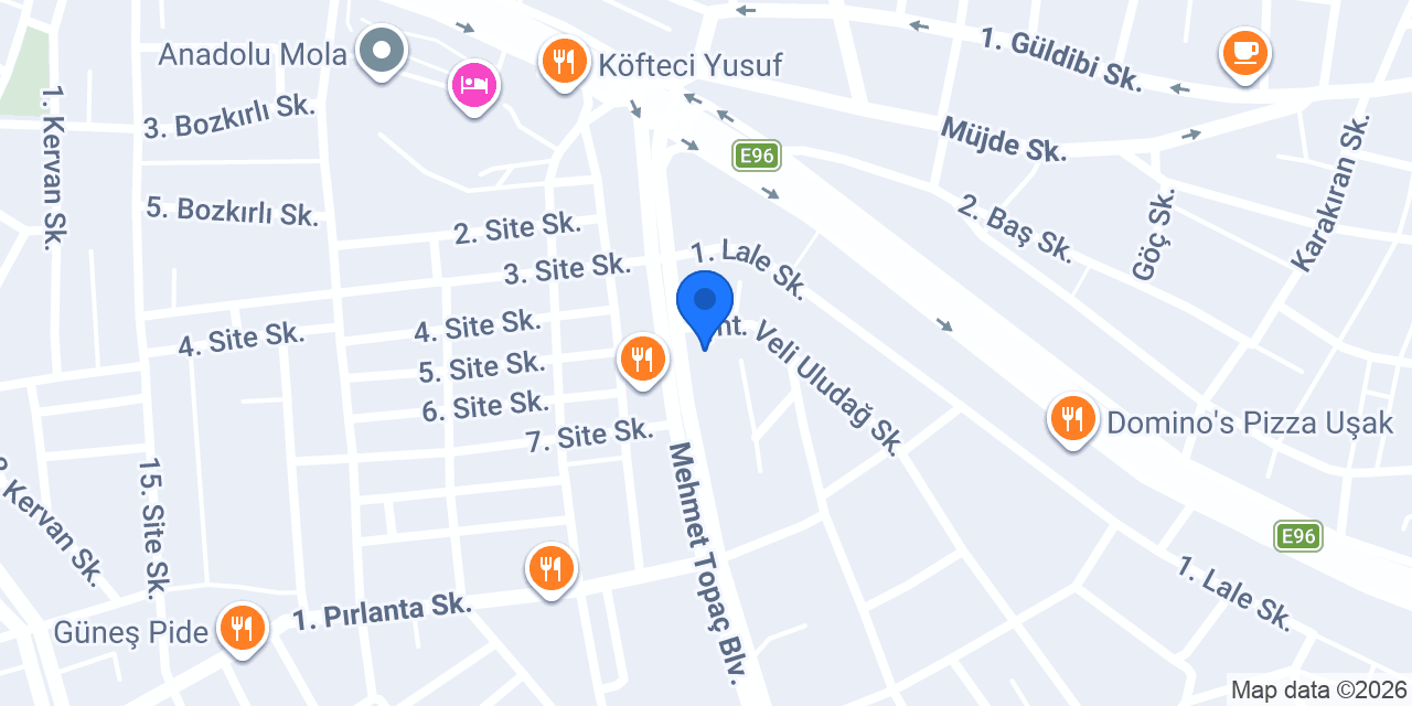 Ayaz Bey Sigorta Uşak 2. Şubesi konumu