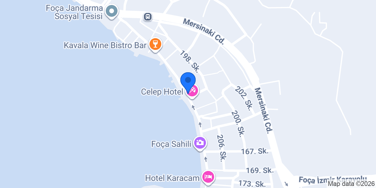 Foça Kumsal Hotel konumu