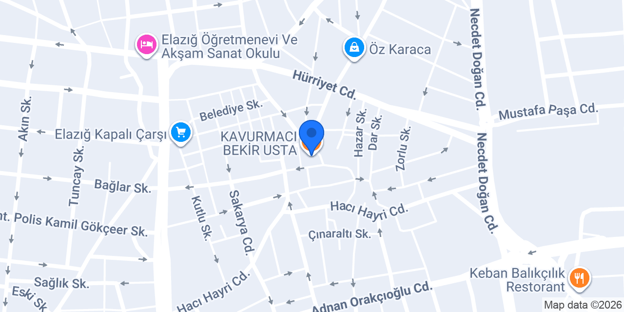 KAVURMACI BEKİR USTA konumu