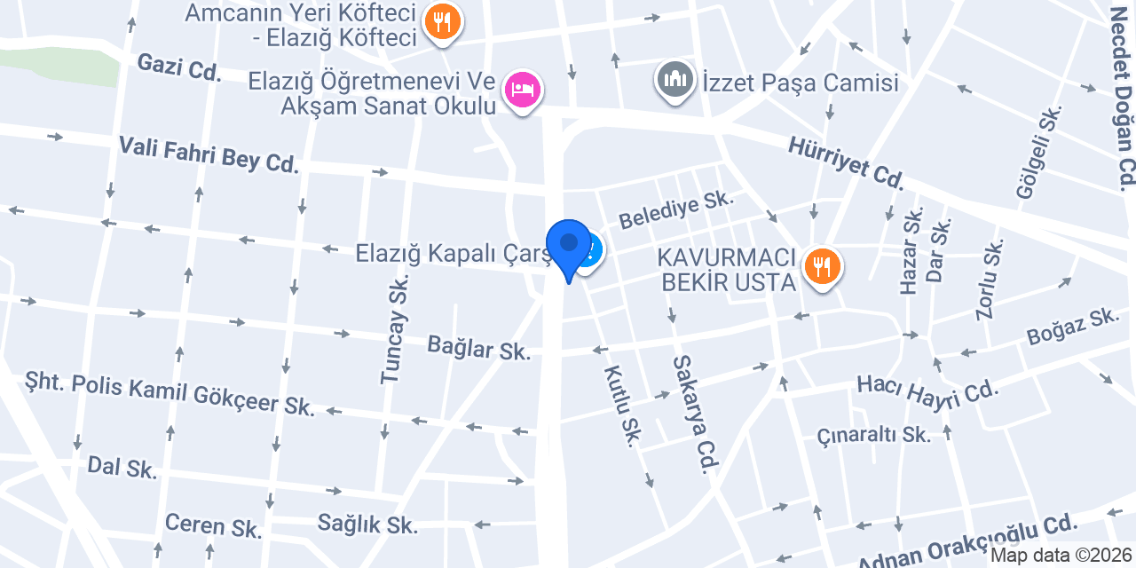 Eksan Hafriyat Yapı-Yıkım Elazığ konumu