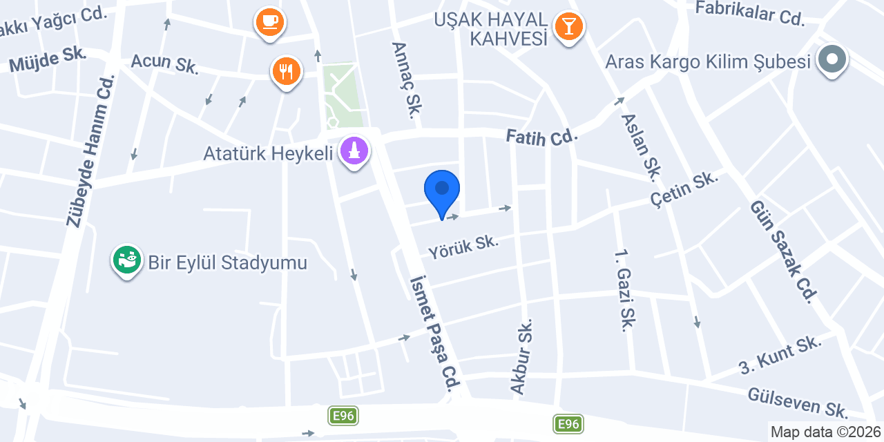 Asya Lahmacun Pide Uşak konumu