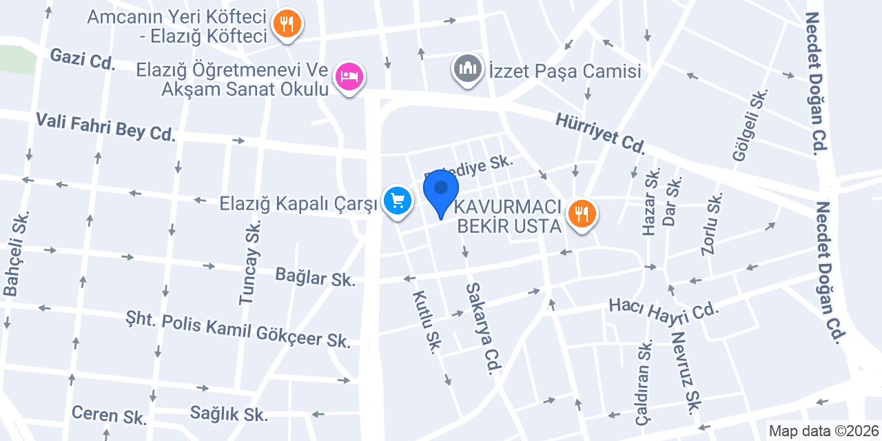 Şavak Çeloğlu Peynircilik konumu