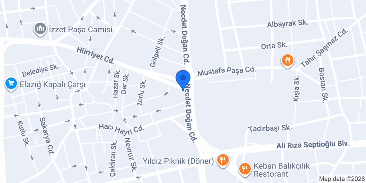 elaziğ özel direksiyon tarık öz konumu