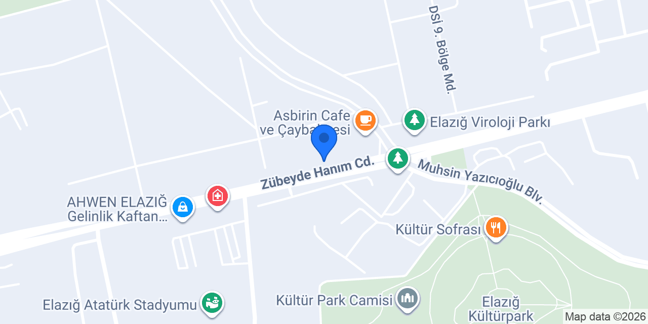 7/24 Elazığ Taksi konumu