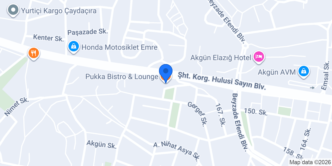 Pukka Bistro & Lounge konumu