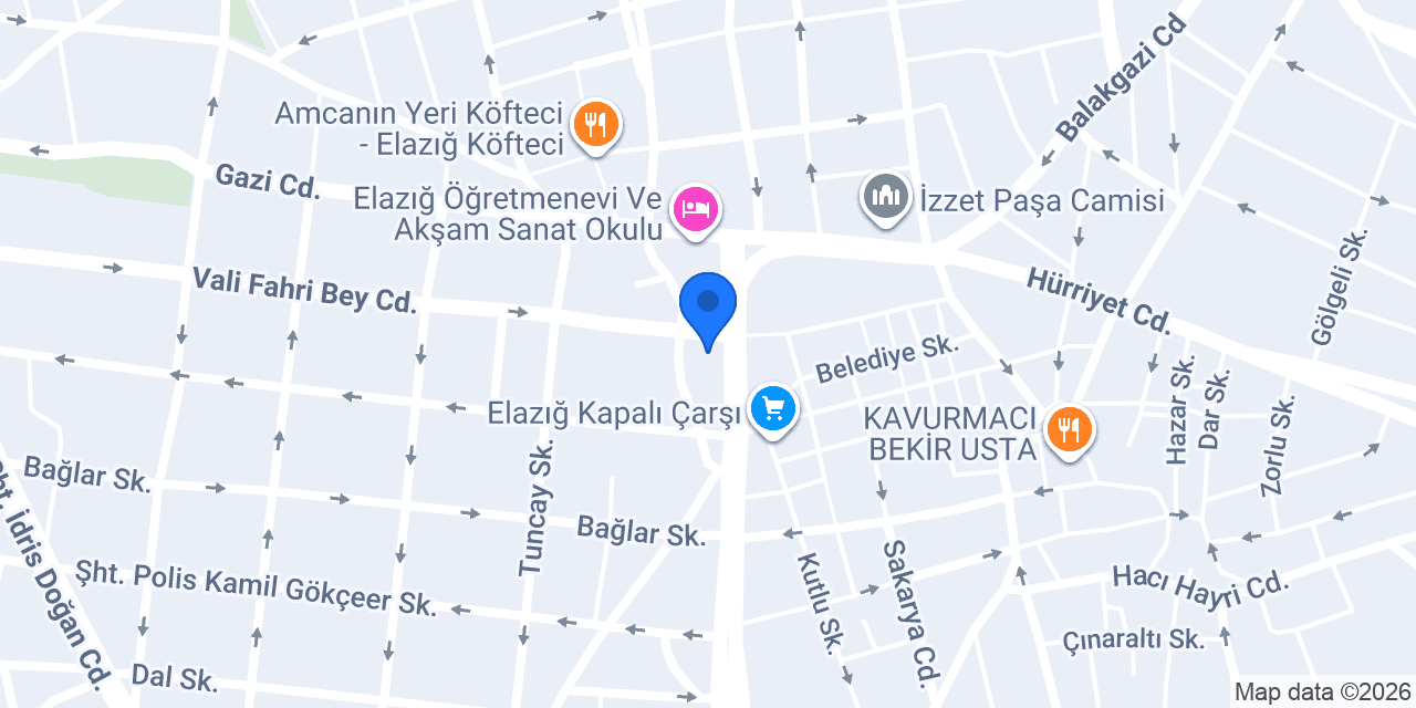 Burhan ŞENER Hukuk Bürosu konumu
