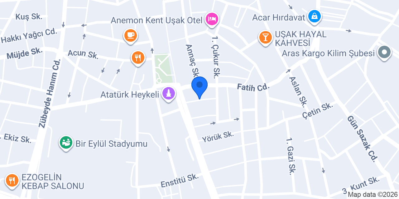 Uşak 5. Noterliği konumu