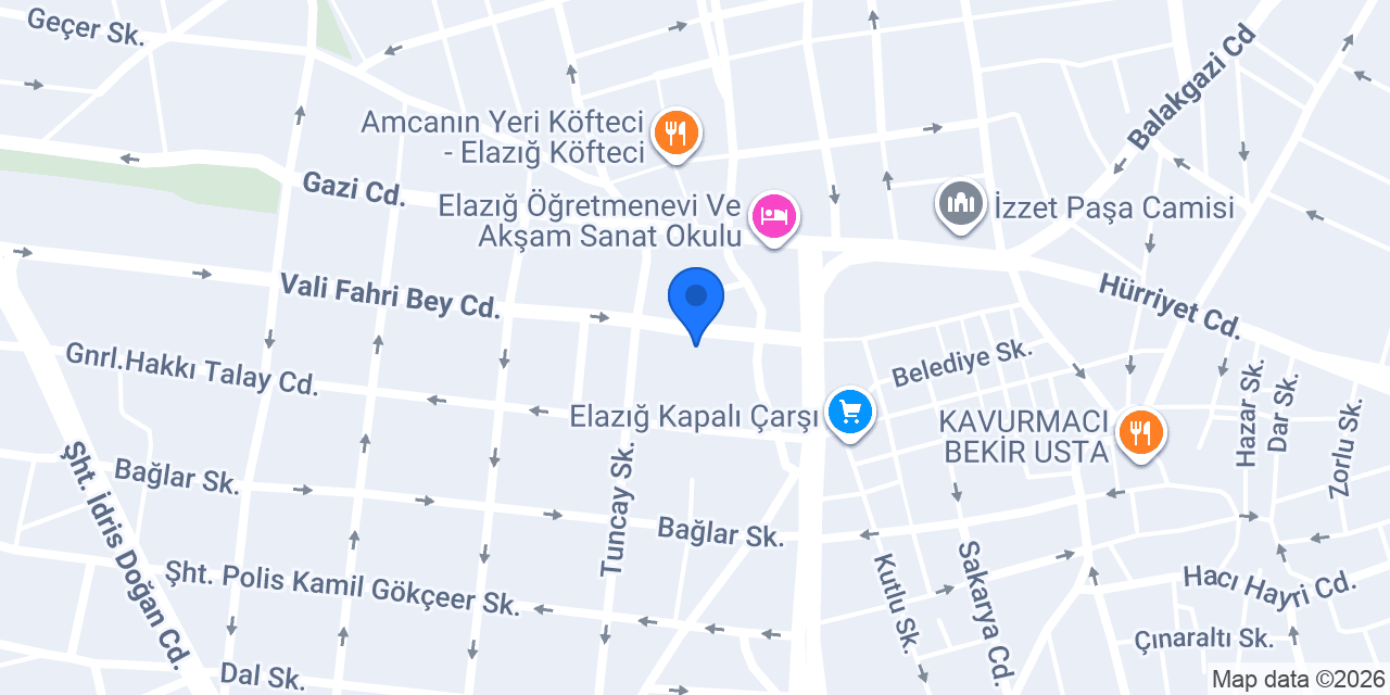 Doç. Dr. Selma Bakar DERTLİOĞLU Dermatoloji Kliniği konumu