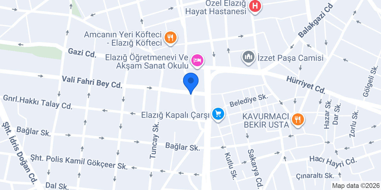 Biçerer Sigorta | Elazığ konumu
