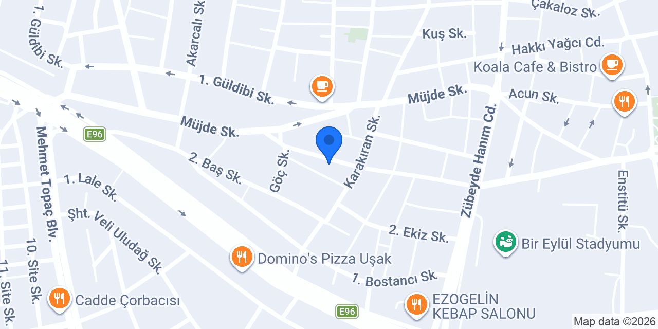 Uşak Güç Elektrik konumu