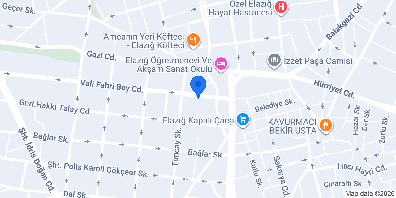 Karaca Eczanesi konumu