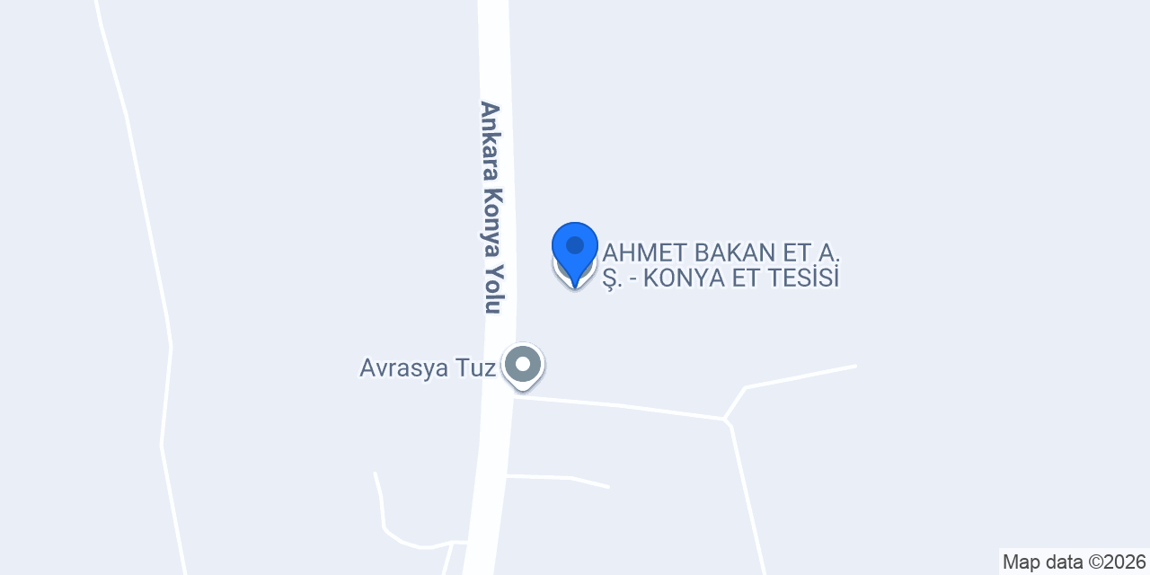 AHMET BAKAN ET A.Ş. - KONYA ET TESİSİ konumu