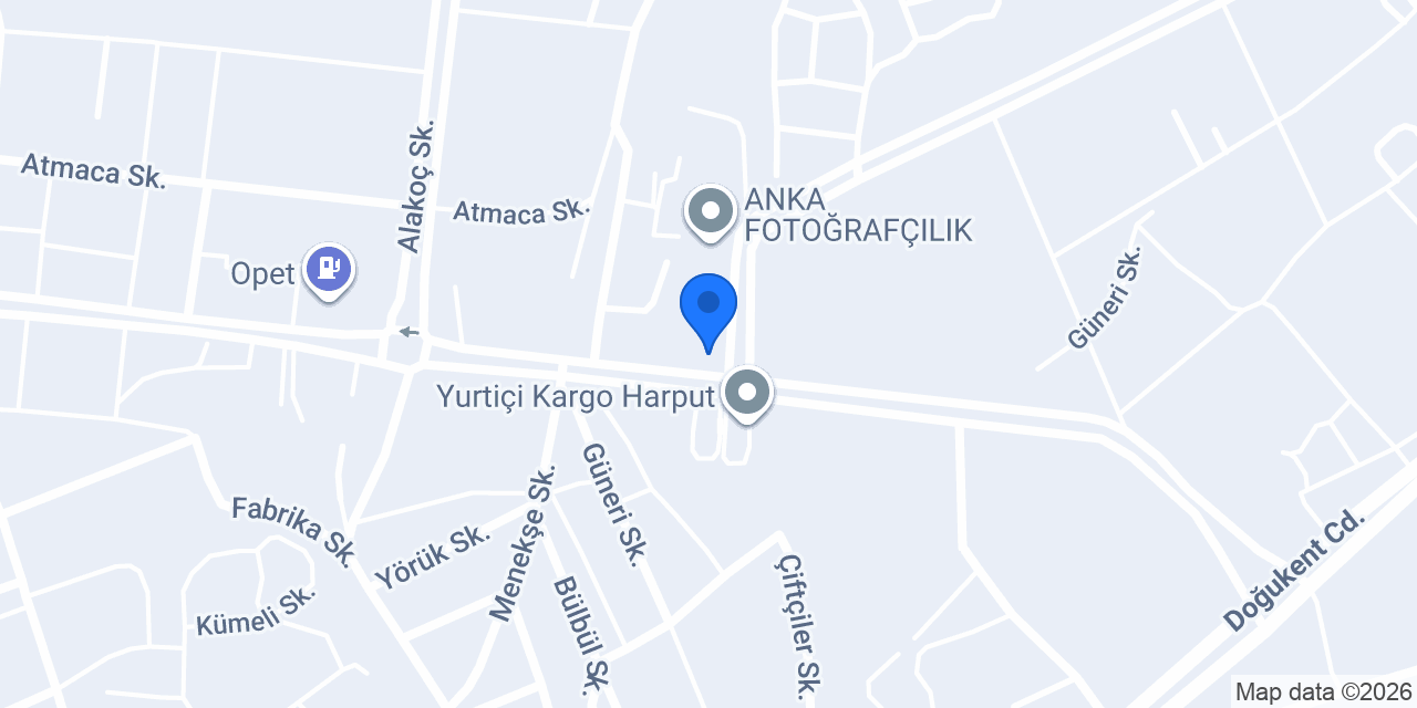 Aras Kargo Harput Şubesi konumu