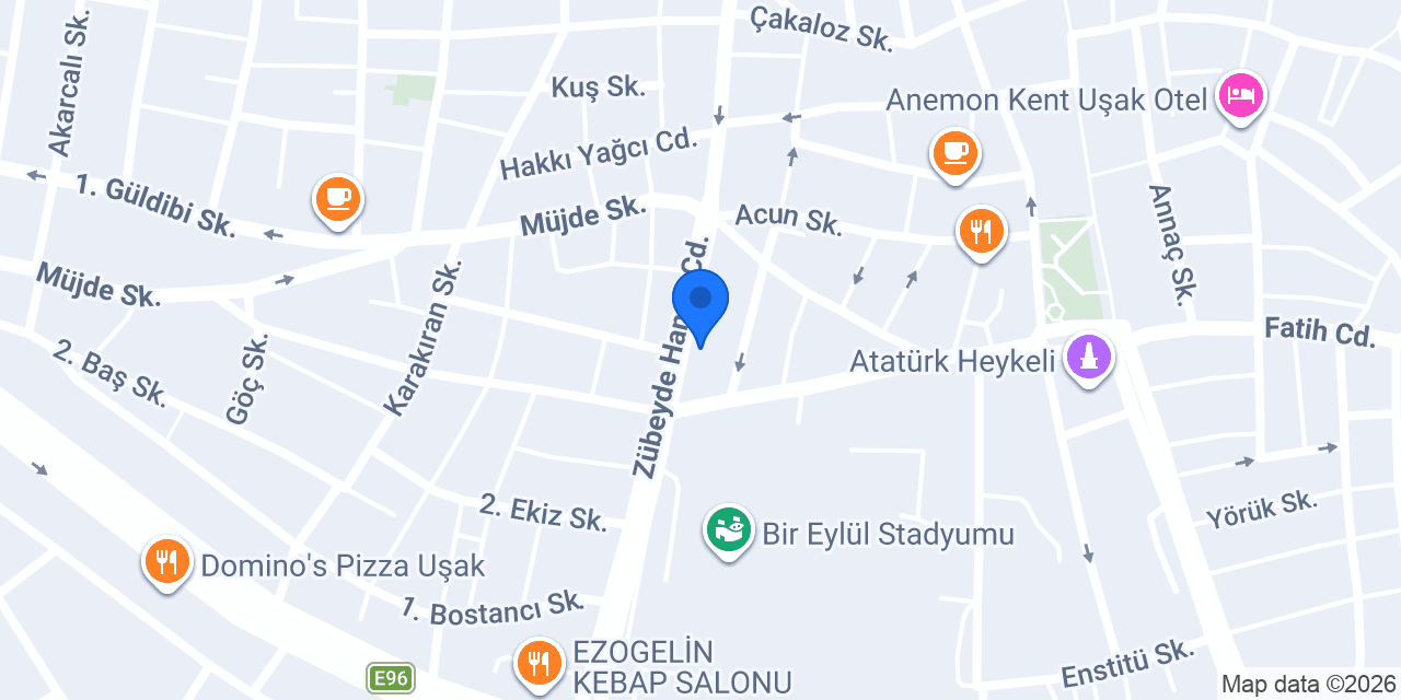 Uşak LUNA FLORA Çiçekçilik 🌸 konumu