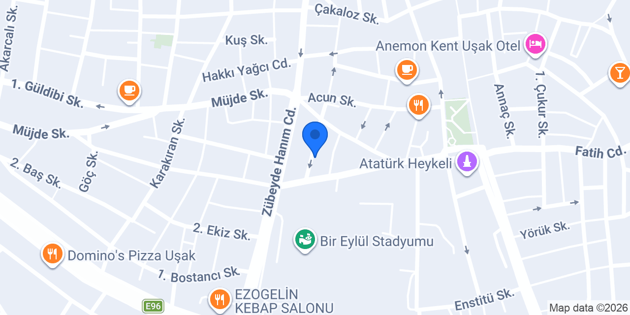 COSMOLIVE Uşak konumu